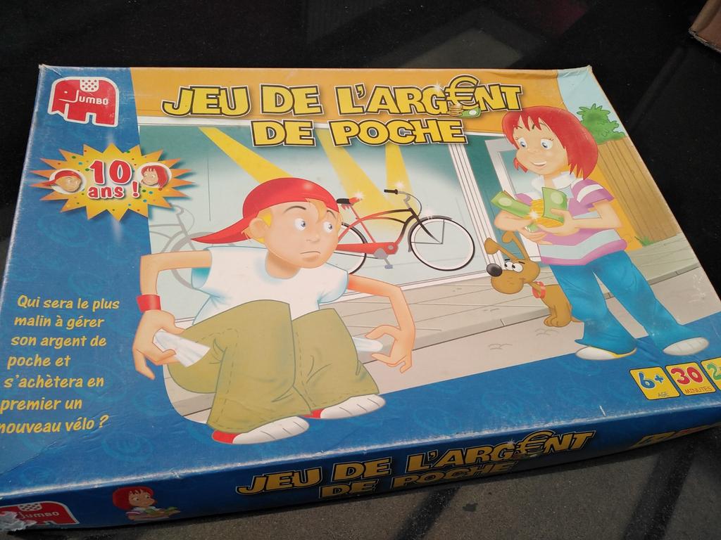 Jumbo zakgeldspel, Ophalen, Gebruikt, Djumbo