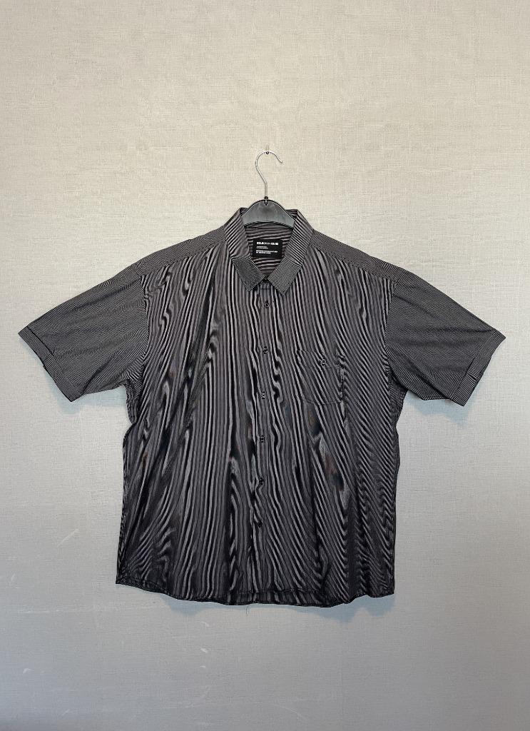 Zwart met wit gestreept hemd van Selected Homme (XXL), Ophalen of Verzenden, Zo goed als nieuw, Halswijdte 43/44 (XL), Selected homme