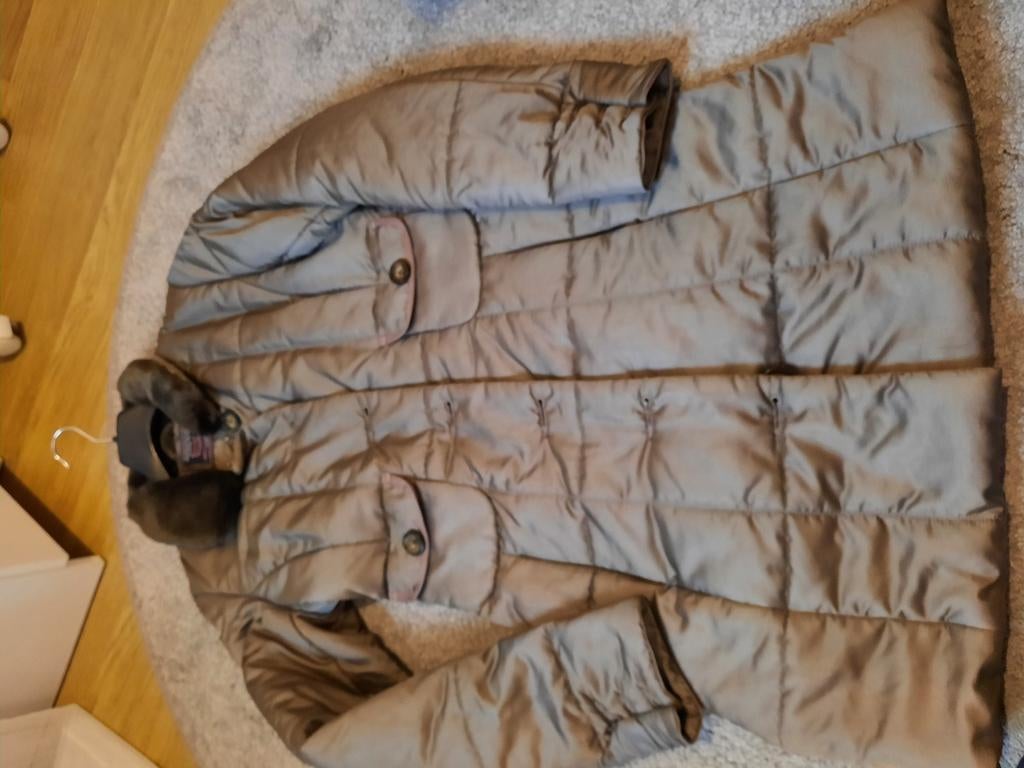 Lange mantel riverwoods  medium donkergroen kaki bruin, Maat 38/40 (M), Bruin, River Woods, Nieuw