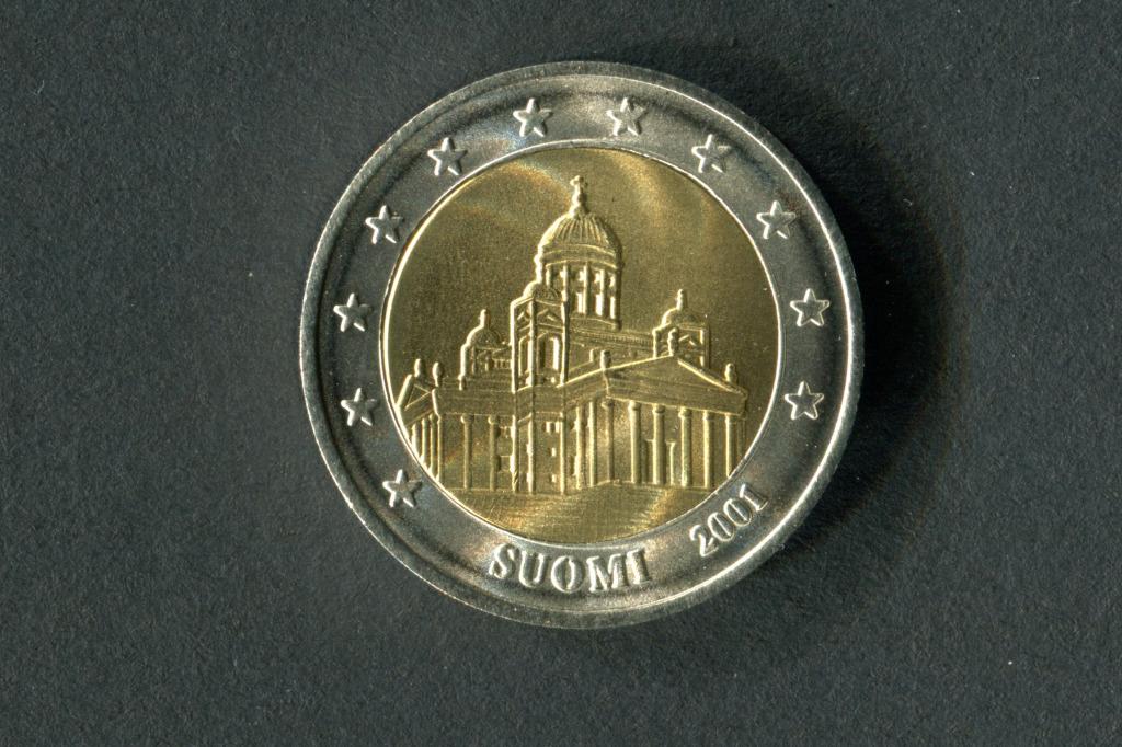 Finland 2001 Helsinki zeldzame munt ter waarde van 2 eu, Postzegels en Munten, Munten | Europa | Euromunten, Ophalen of Verzenden