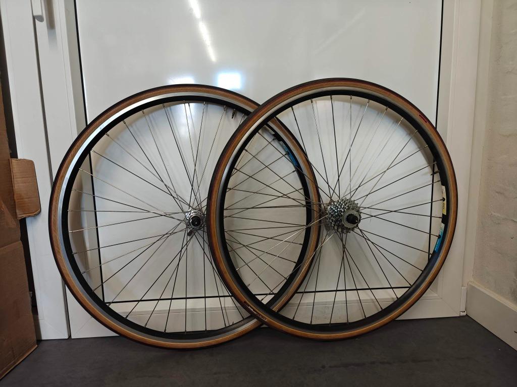 Vintage Miche road bike wheelset Campagnolo 8 speed, Enlèvement ou Envoi, Comme neuf, Roue, Campagnolo