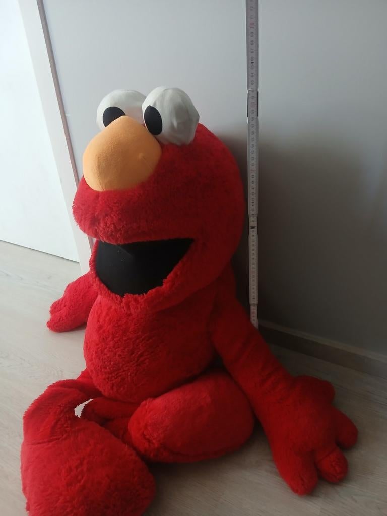 GRATIS !!!!!Grote Elmo(sesamstraat) knuffel  +-60 cm, Kinderen en Baby's, Speelgoed | Knuffels en Pluche, Ophalen
