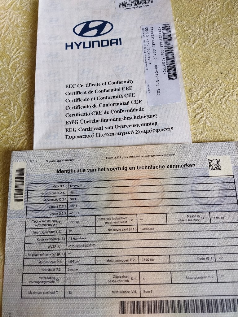 Huyndai I30, Auto's, Euro 5, Stof, 139 g/km, 1396 cc