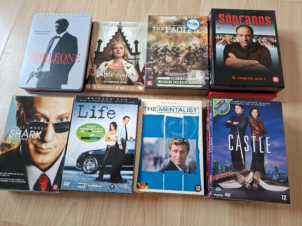 Partij DVD-Series o.a. Corleone (Tin-box/ltd edition), Cd's en Dvd's, Ophalen of Verzenden, Zo goed als nieuw