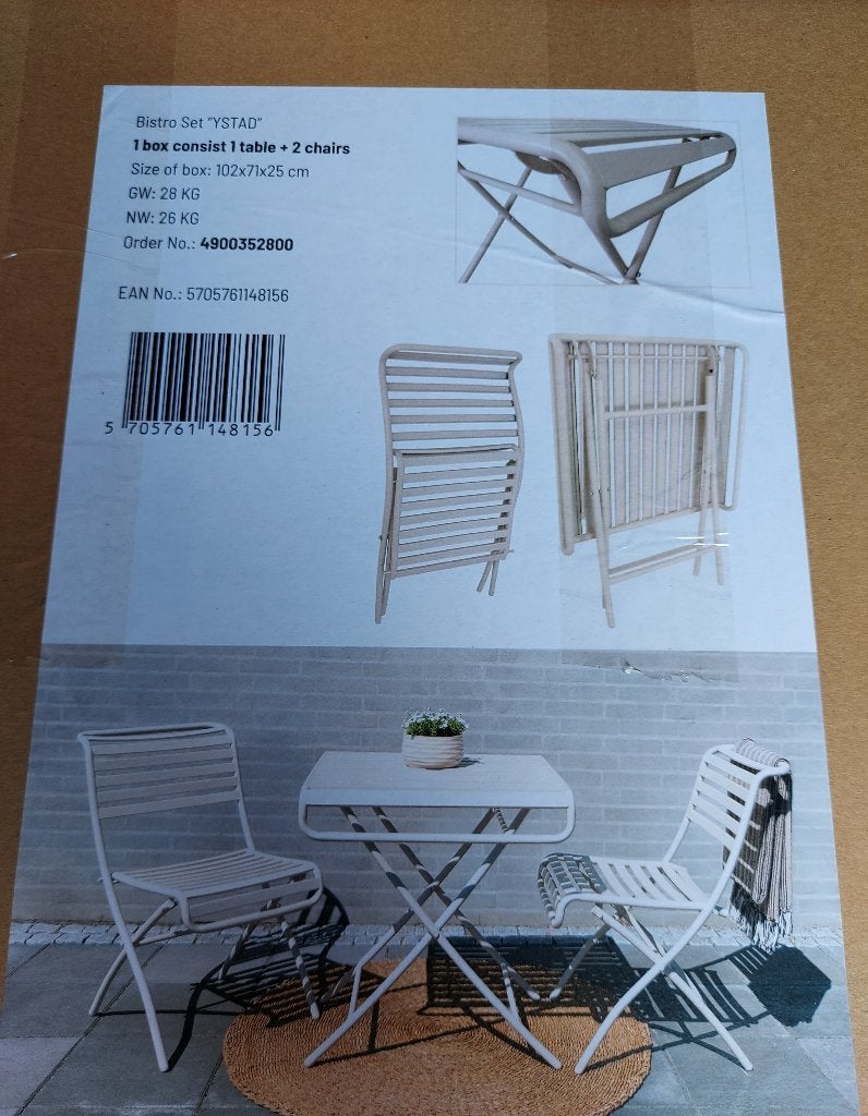Table et chaises pliable, Jardin & Terrasse, Enlèvement, Neuf, Autres matériaux