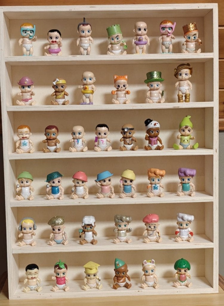 vidaXL - houten verzamelvitrine   + 39 baby secrets, Verzamelen, Ophalen, Nieuw