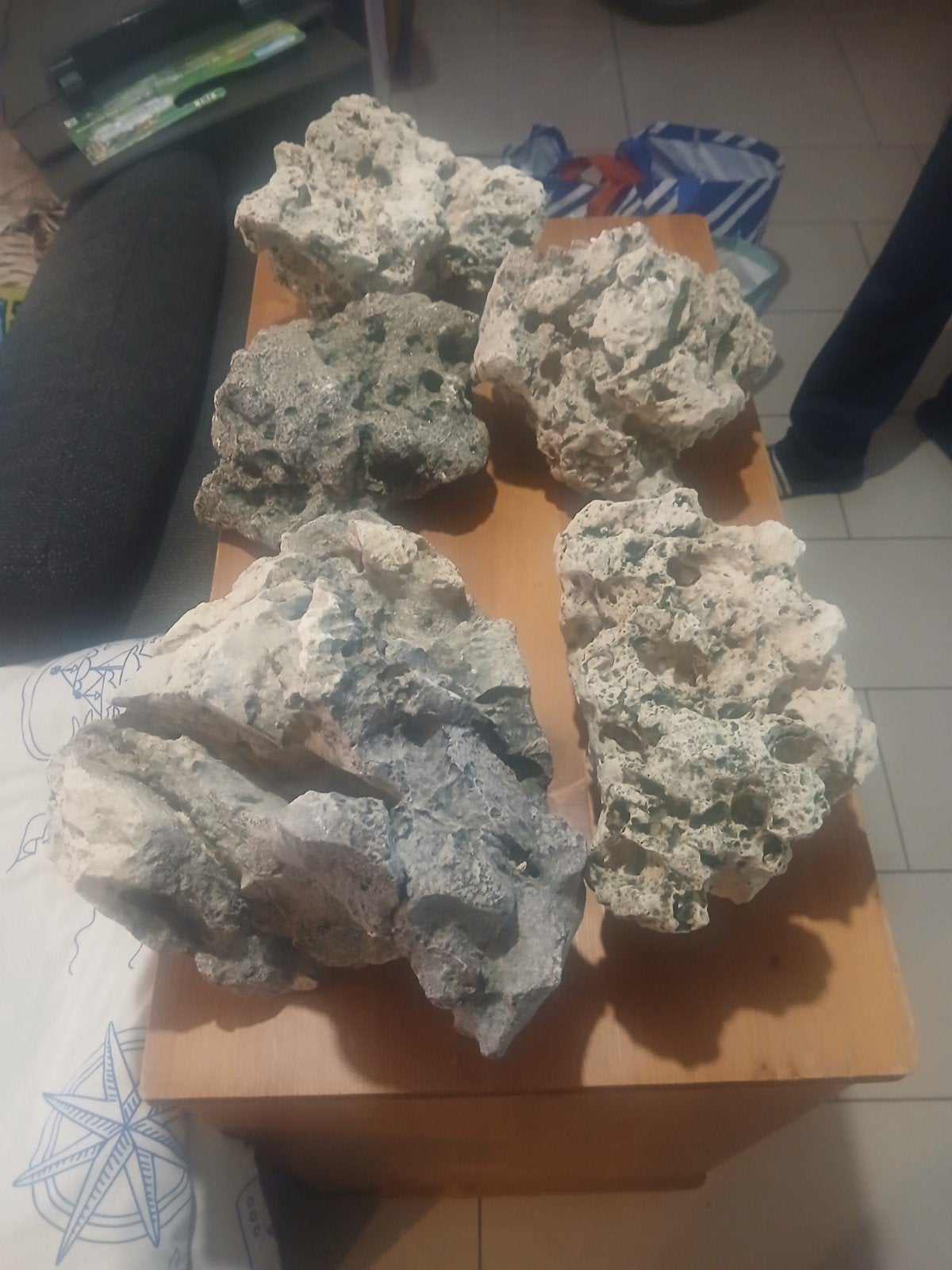 pierres de corail pour l'aquarium, Enlèvement