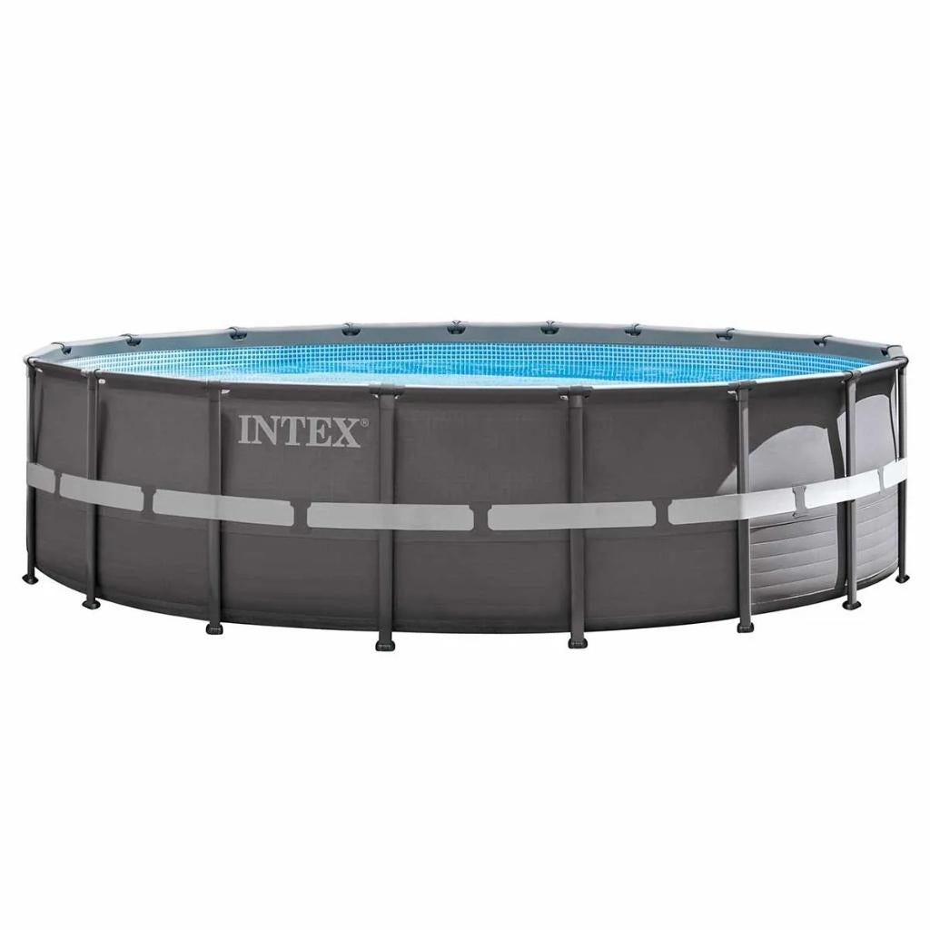 Buitenkans: Intex Zwembad + alle accessoires, Rond, 300 cm of meer, Zo goed als nieuw, Ophalen