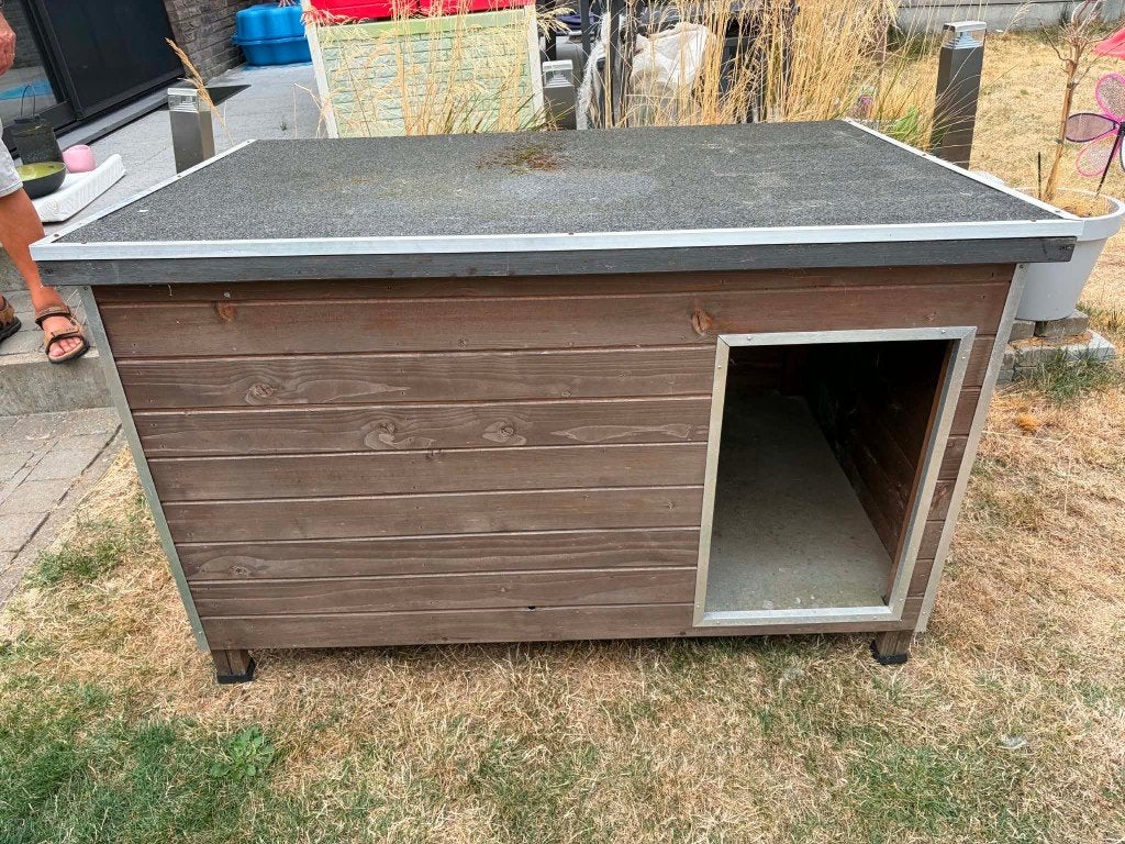 Hondenhok voor buiten, Ophalen, 65 tot 100 cm, Hondenhok, 110 cm of meer