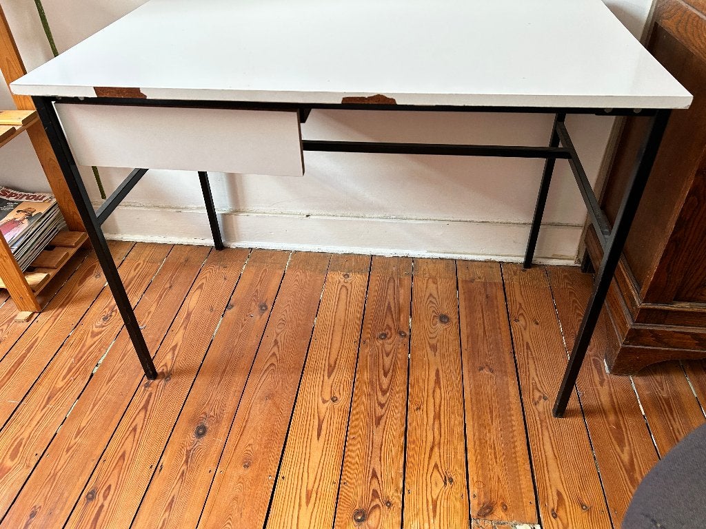 PETIT BUREAU VINTAGE (1975), Métal, Vintage, Utilisé, 100 cm
