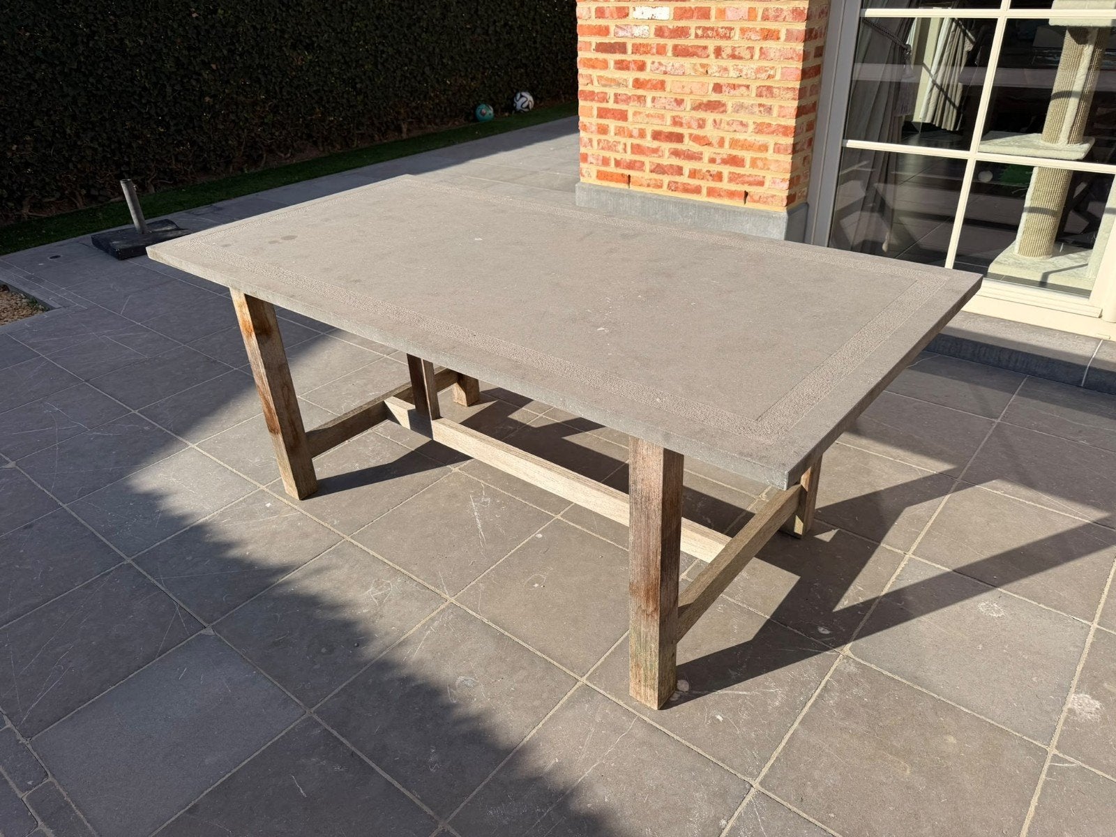Tuintafel, Tuin en Terras, Ophalen, Zo goed als nieuw, Rechthoekig, Teakhout