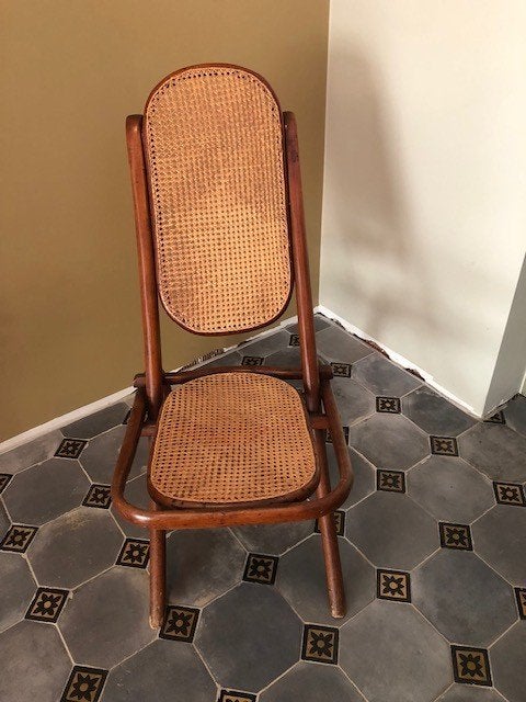 Originele antieke vintage Thonet stoel - Kaminsessel, Antiek en Kunst, Ophalen