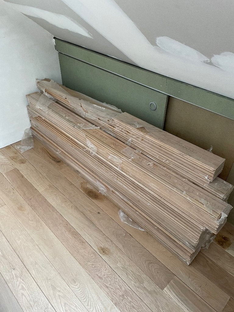 plankenvloer amerikaanse witte eik, Bricolage & Construction, Bois & Planches, Neuf, Planche, 300 cm ou plus, Chêne