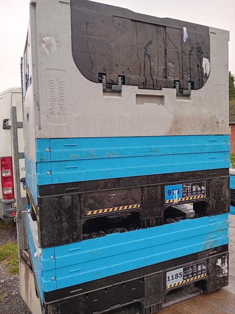 pvc plastiek kisten bakken 600 l opslag-afval alle doelen, Ophalen, Zo goed als nieuw
