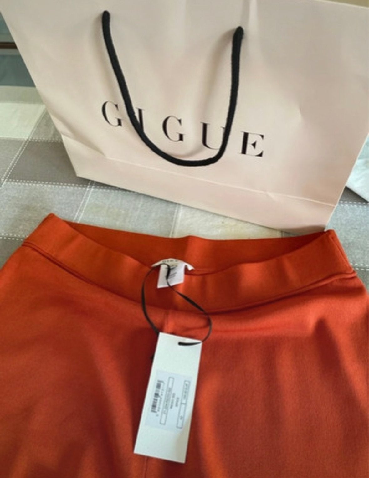 Broek gigue maat 42. Valt ruim, Vêtements | Femmes, Culottes & Pantalons, Neuf, Taille 42/44 (L), Orange, Longs, Enlèvement ou Envoi