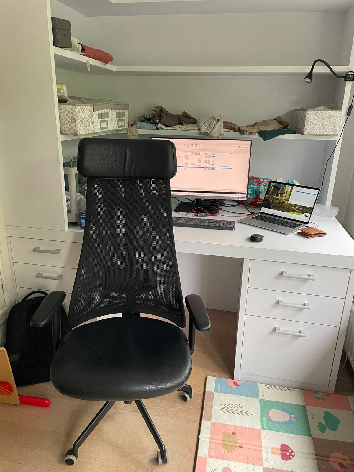 Ergonomische bureaustoel van Ikea JÄRVFJÄLLET, Ophalen, Zo goed als nieuw, Bureaustoel