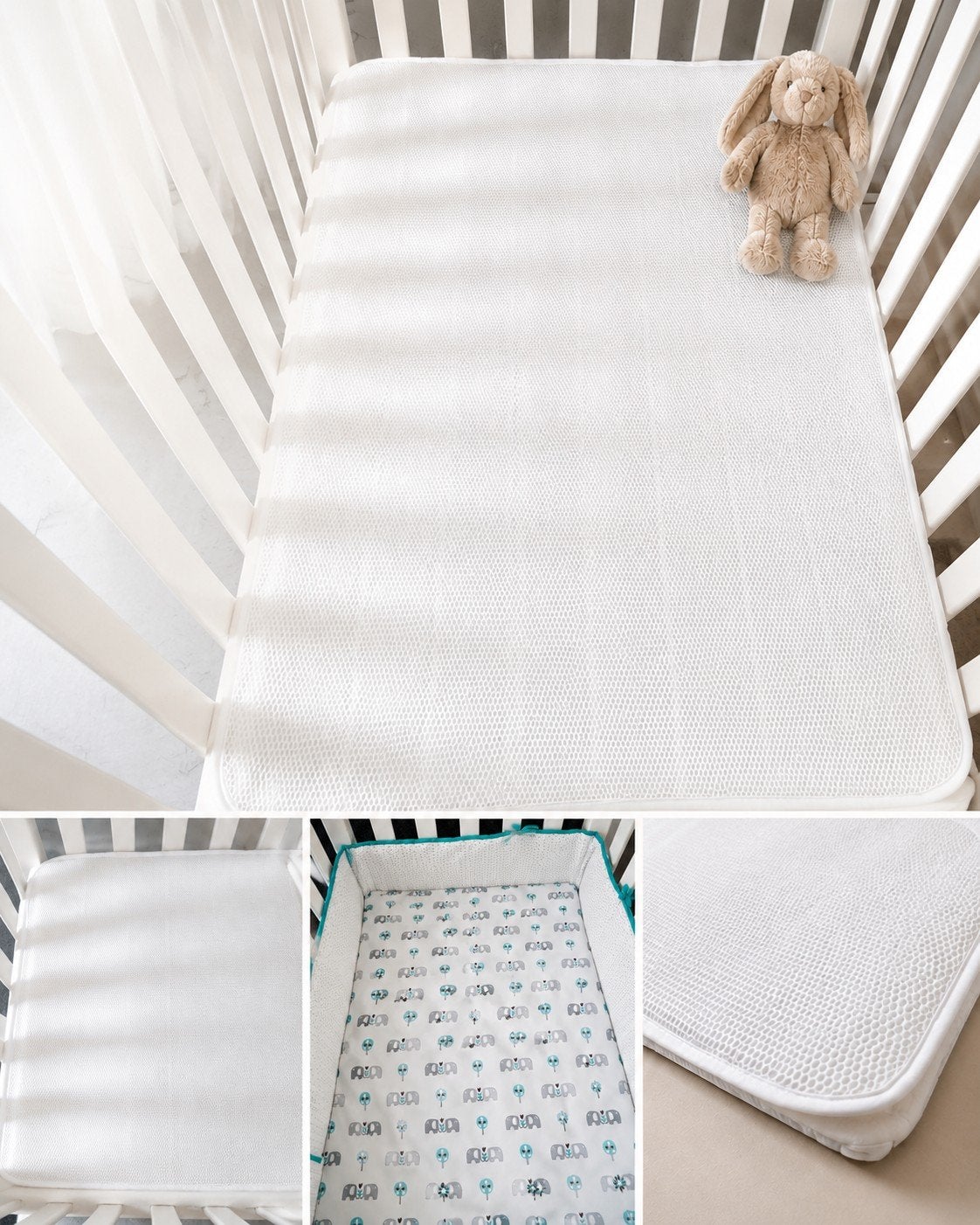 Bopita wit babypark – compleet met matras en bekleding, Ophalen, Gebruikt, Rechthoekig, In hoogte verstelbaar