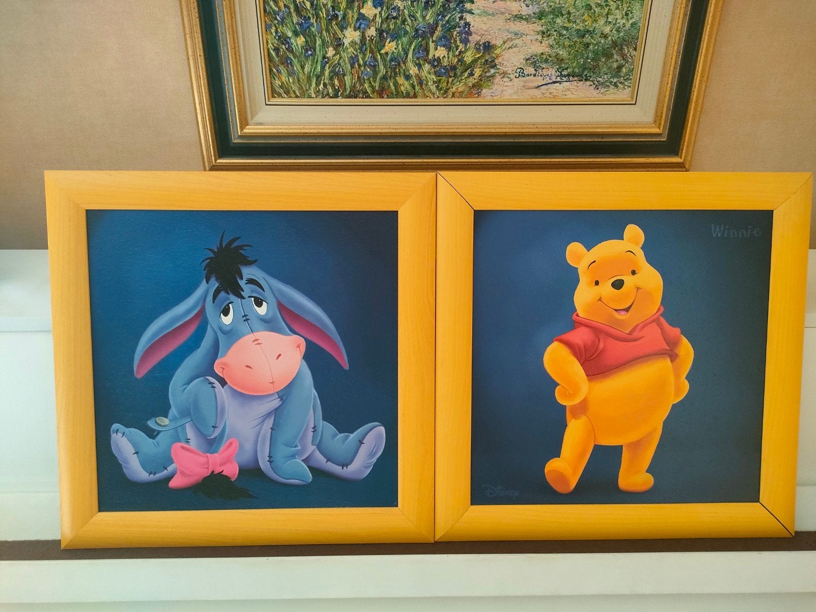 Lot de 2 tableaux Winnie l'ourson, Enlèvement ou Envoi