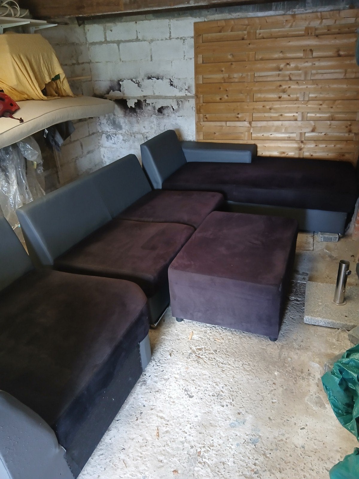 divan d'angle, Ophalen, Gebruikt, Stof
