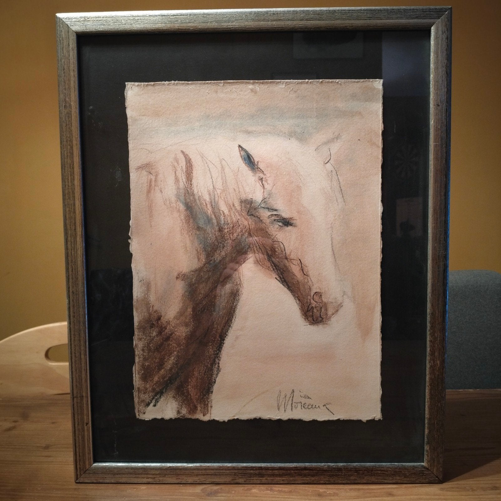 Mia Moreaux, Ophalen, Tekening, Papier