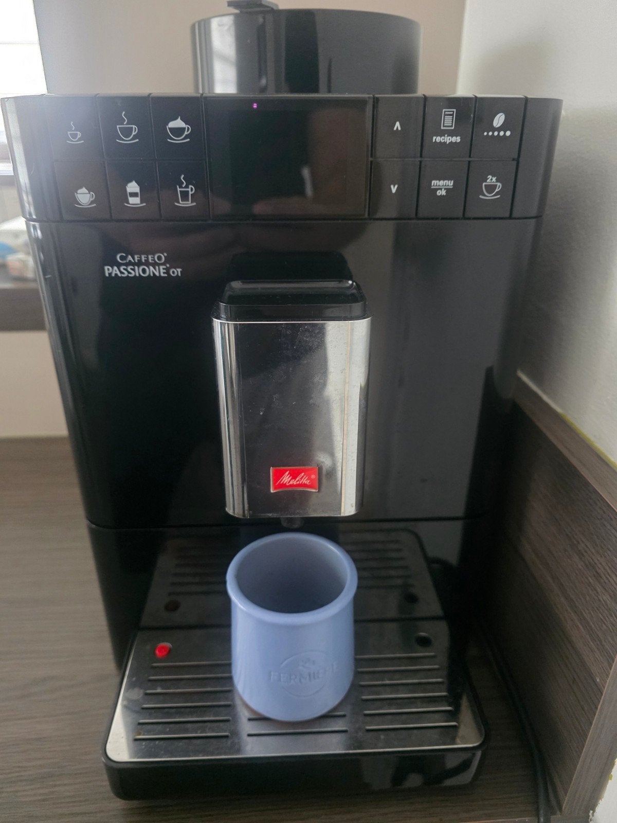 Melitta caffeo passione ot met Melkkan, Ophalen