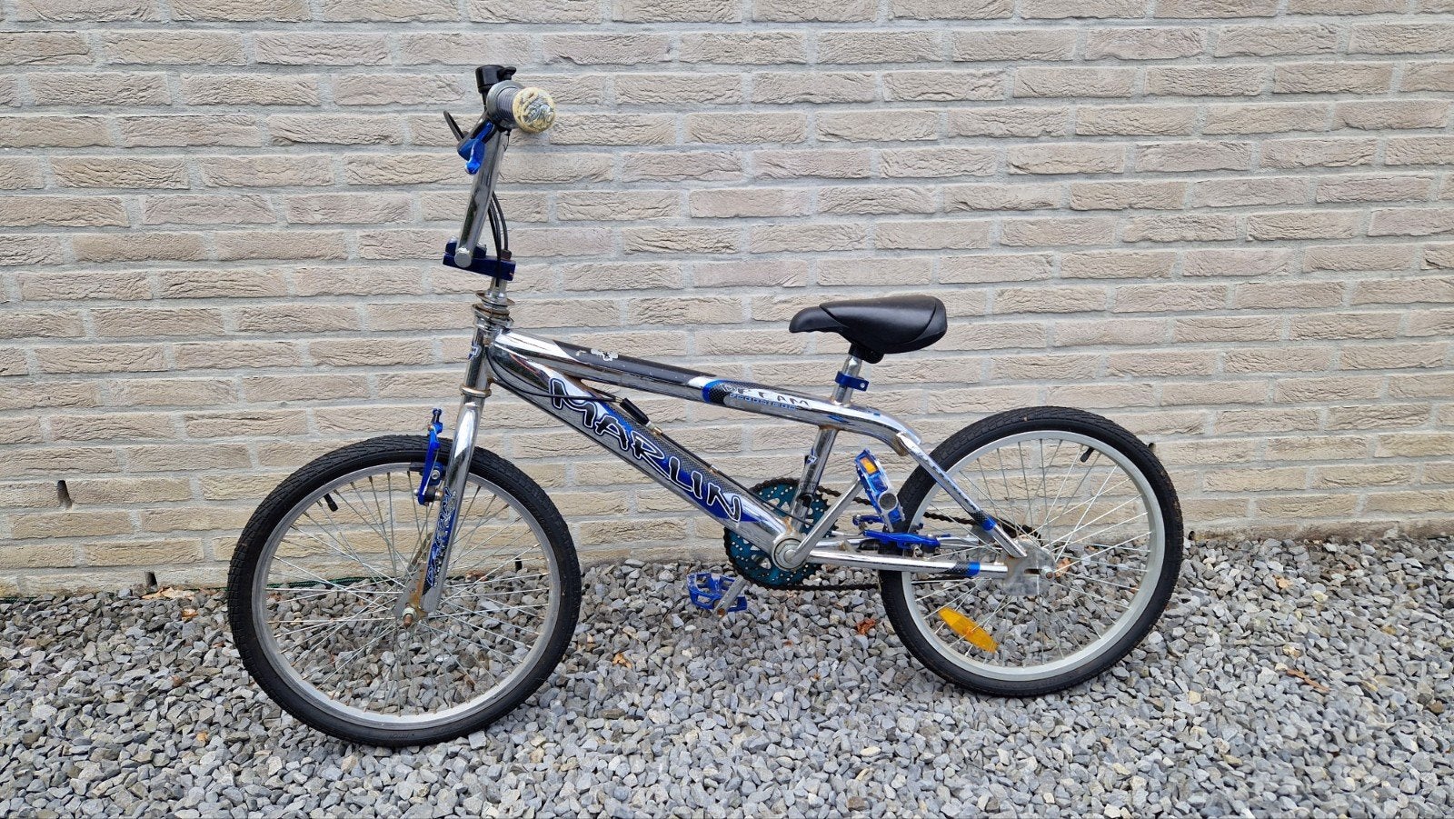 Retro/Oldskool stunt bmx, Ophalen, Velgrem, Aluminium, Stuur 360° draaibaar