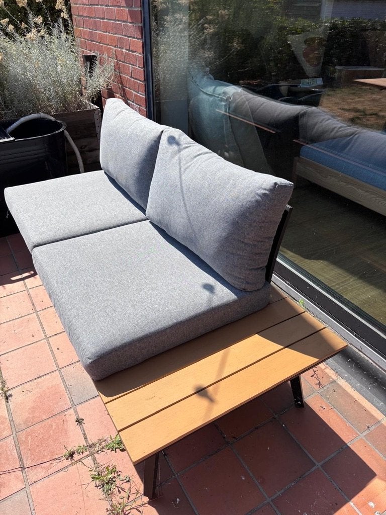 Tweezit loungebank, Jardin & Terrasse, Bancs de jardin, Enlèvement, Utilisé, Aluminium