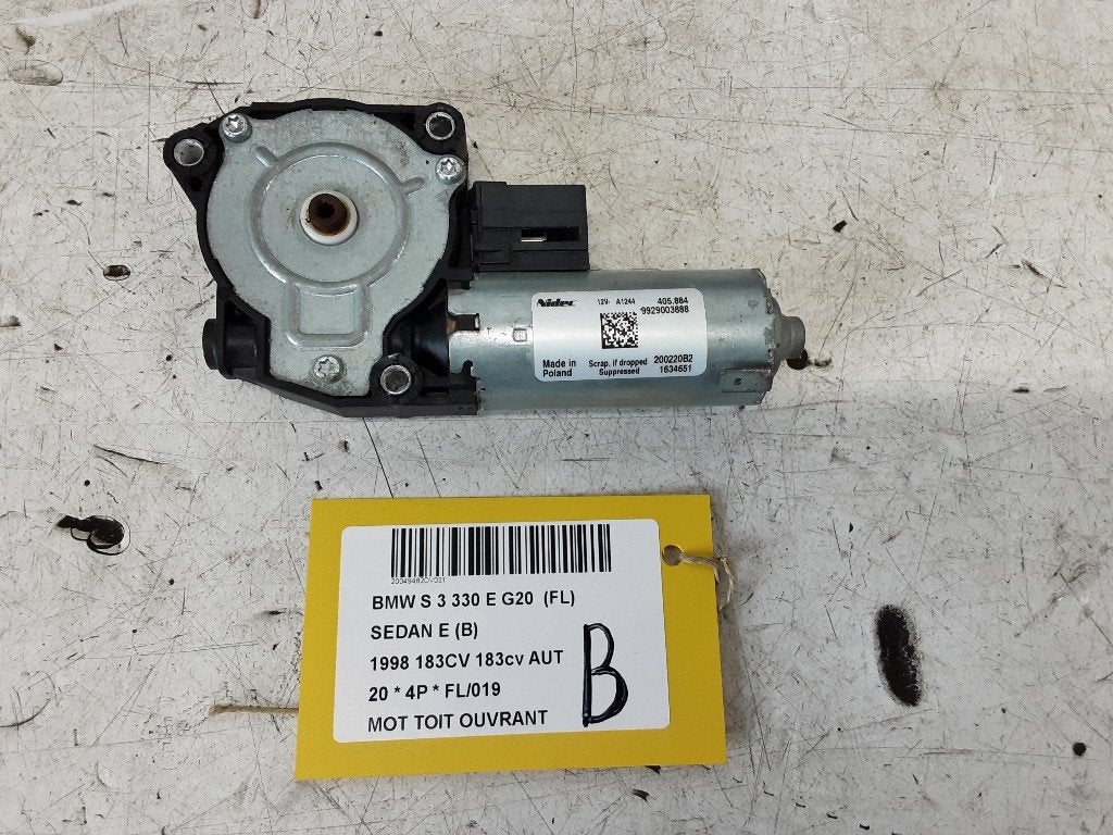 TOIT OUVRANT MOTEUR BMW 3 serie (G20) (9929003888), Utilisé, BMW, Petuelring 130
80809  München, DE, Bayerische Motoren Werke AG
