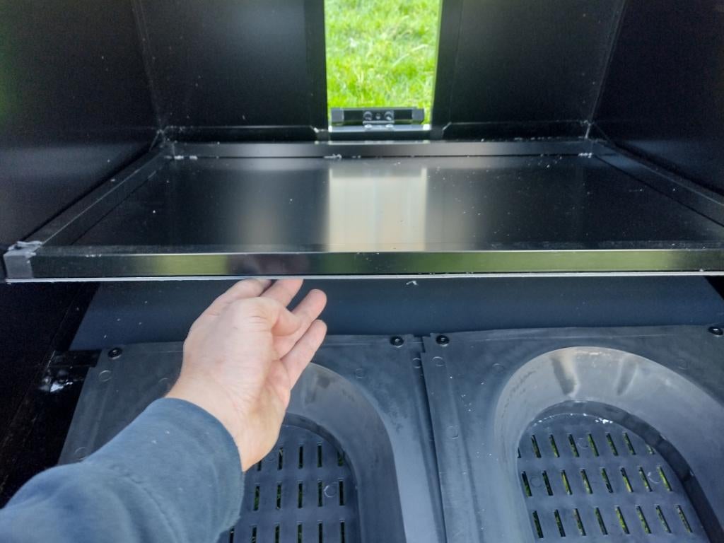 Kippenhok Calimero , aluminium mobiel medium zwart, Ophalen, Nieuw, Kippenhok of Kippenren