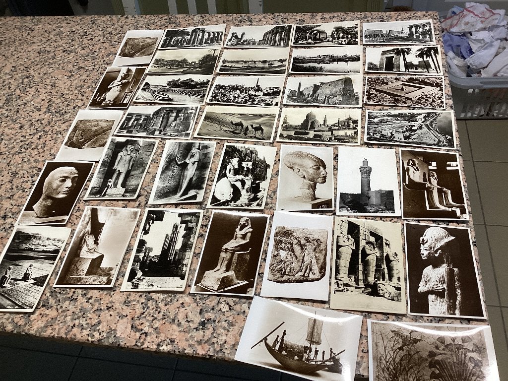 Lot van 35 fotopostkaarten EGYPTE, Verzamelen, Ophalen of Verzenden, 1960 tot 1980, Buiten Europa
