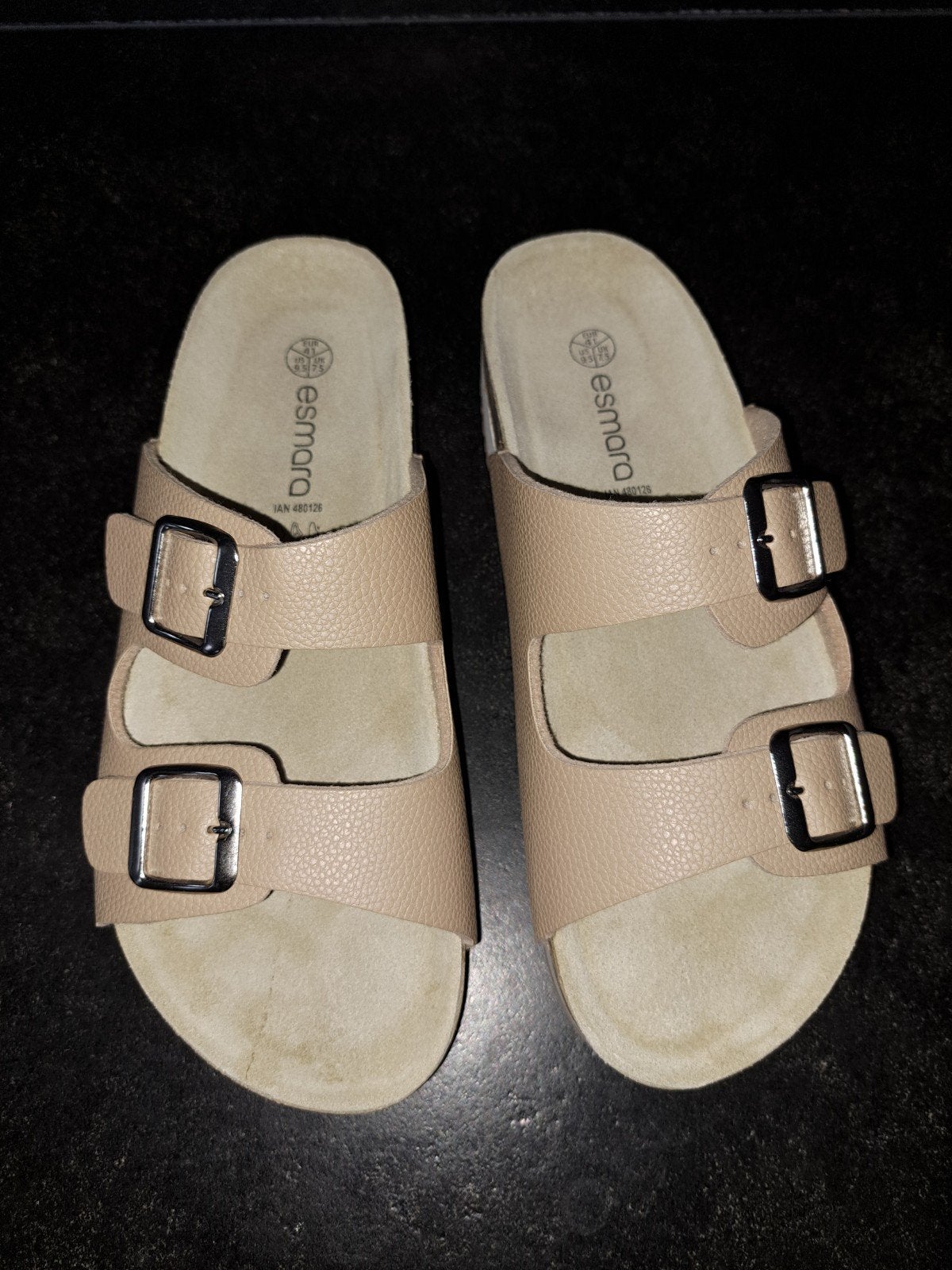 comfortabele dames slippers, mt 41, beige, Kleding | Dames, Schoenen, Slippers, Beige, Nieuw, Ophalen of Verzenden