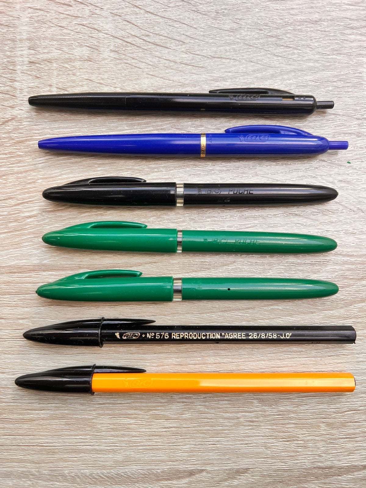 BIC – Stylos à bille vintage des années 1960, Ophalen of Verzenden