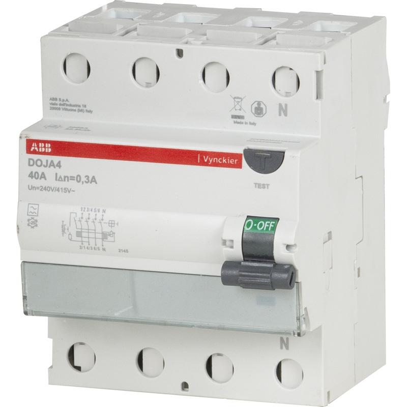 Differentiel ABB 300mA 40A, Enlèvement