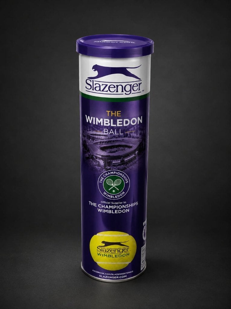 Tube van 4 tennisballen van Slazenger Wimbledon., Sport en Fitness, Tennis, Ophalen, Nieuw, Ballen, Overige merken