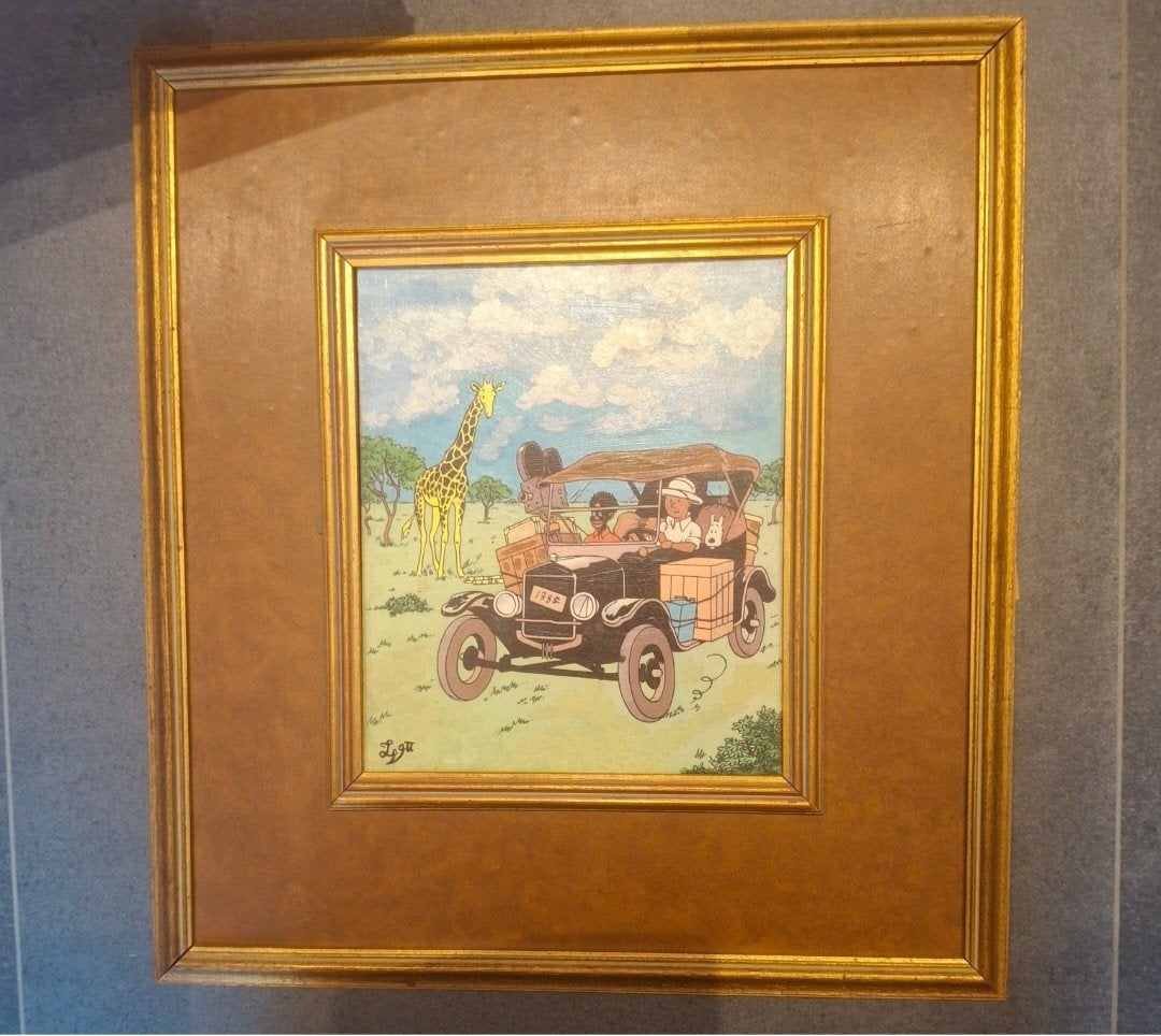 oud kadertje kuifje, Ophalen of Verzenden