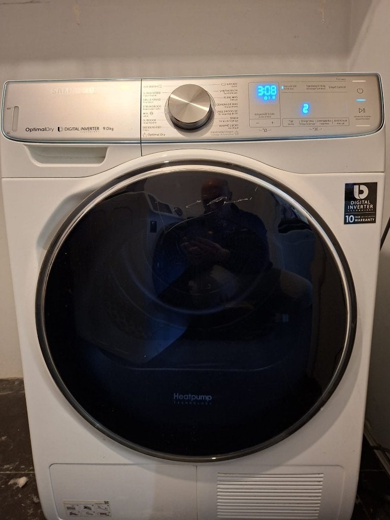 droogkast en was apparaat van samsung, Elektronische apparatuur, Ophalen, Gebruikt, Energieklasse A of zuiniger, Bovenlader