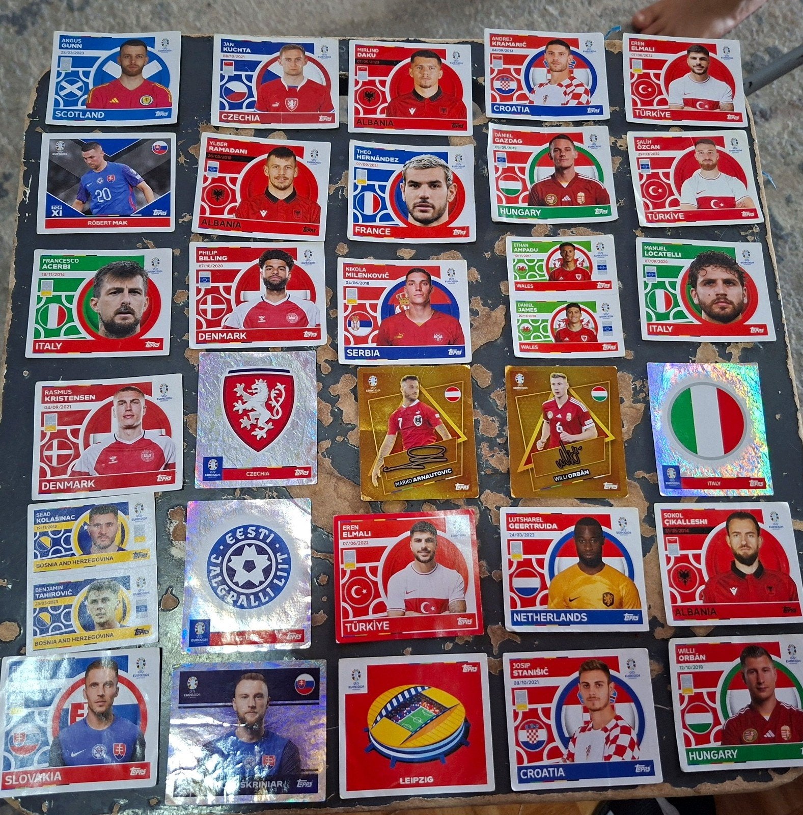 Panini stickers 2024 EK, Ophalen