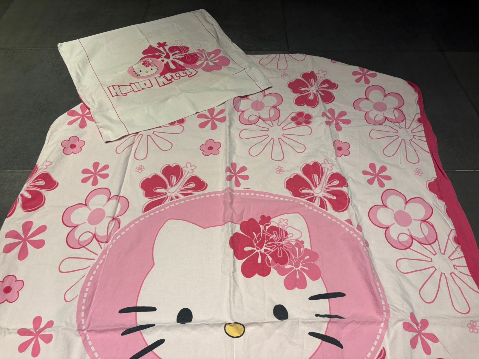 Dekbedovertrek Hello Kitty, Maison & Meubles, Chambre à coucher | Linge de lit, Rose, Housse de couette, Une personne, Enlèvement