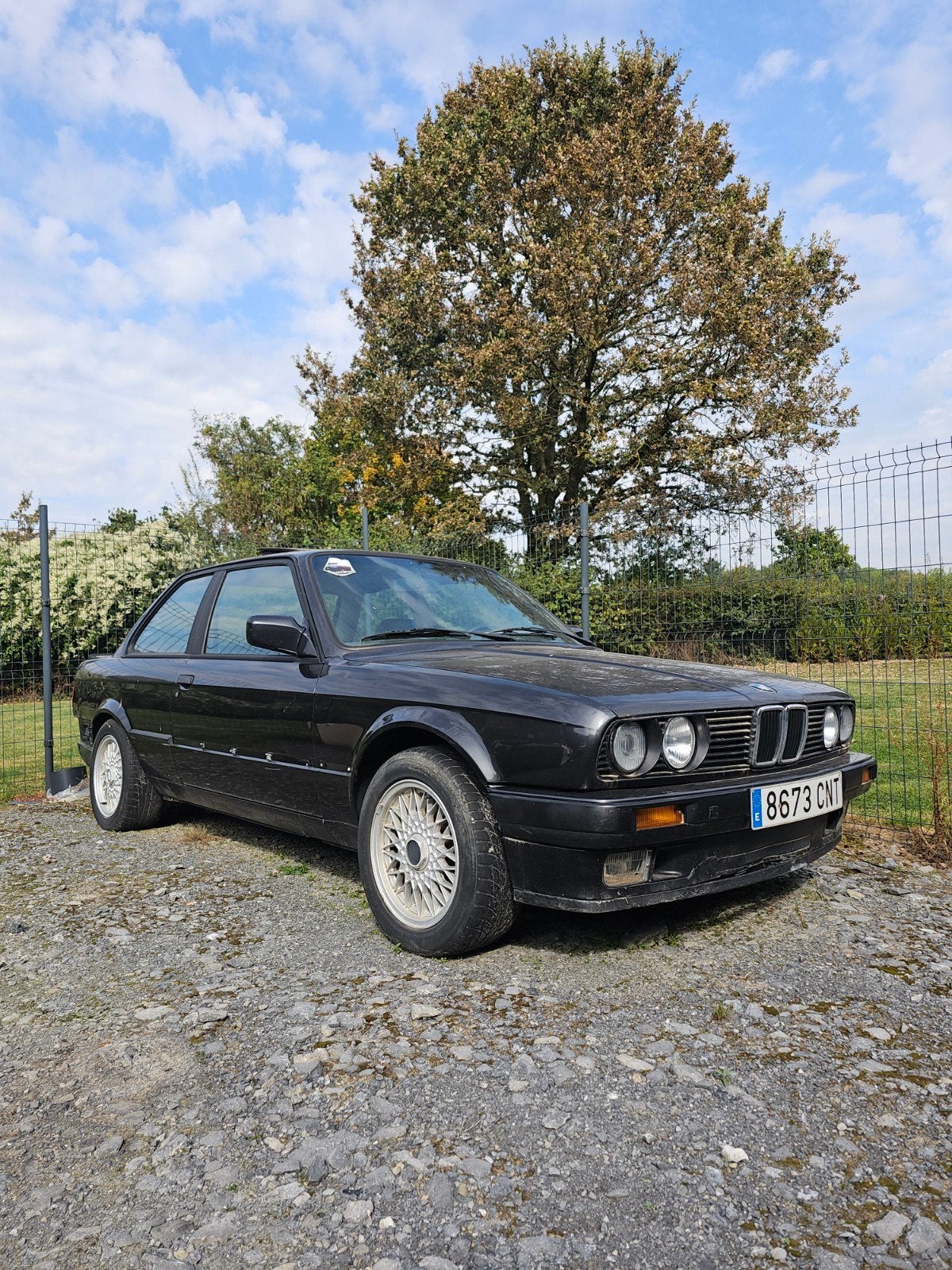 bmw e30 320i coupé phase 2, Achterwielaandrijving, Zwart, Zwart, Leder
