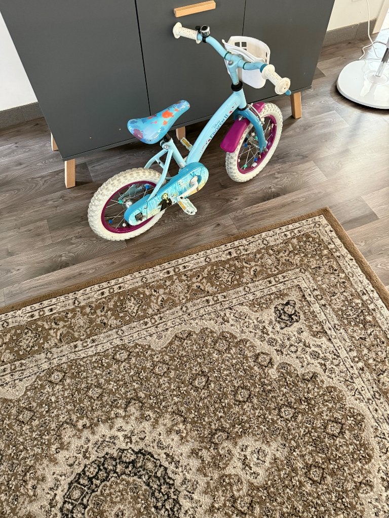 Meisje fiets frozen 14 inch, Fietsen en Brommers, Fietsen | Meisjes, Ophalen, Gebruikt, Handrem