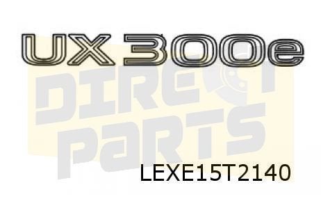 Lexus UX (3/19-) embleem tekst "UX300e" achterzijde Originee, Neuf, -, -, Lexus