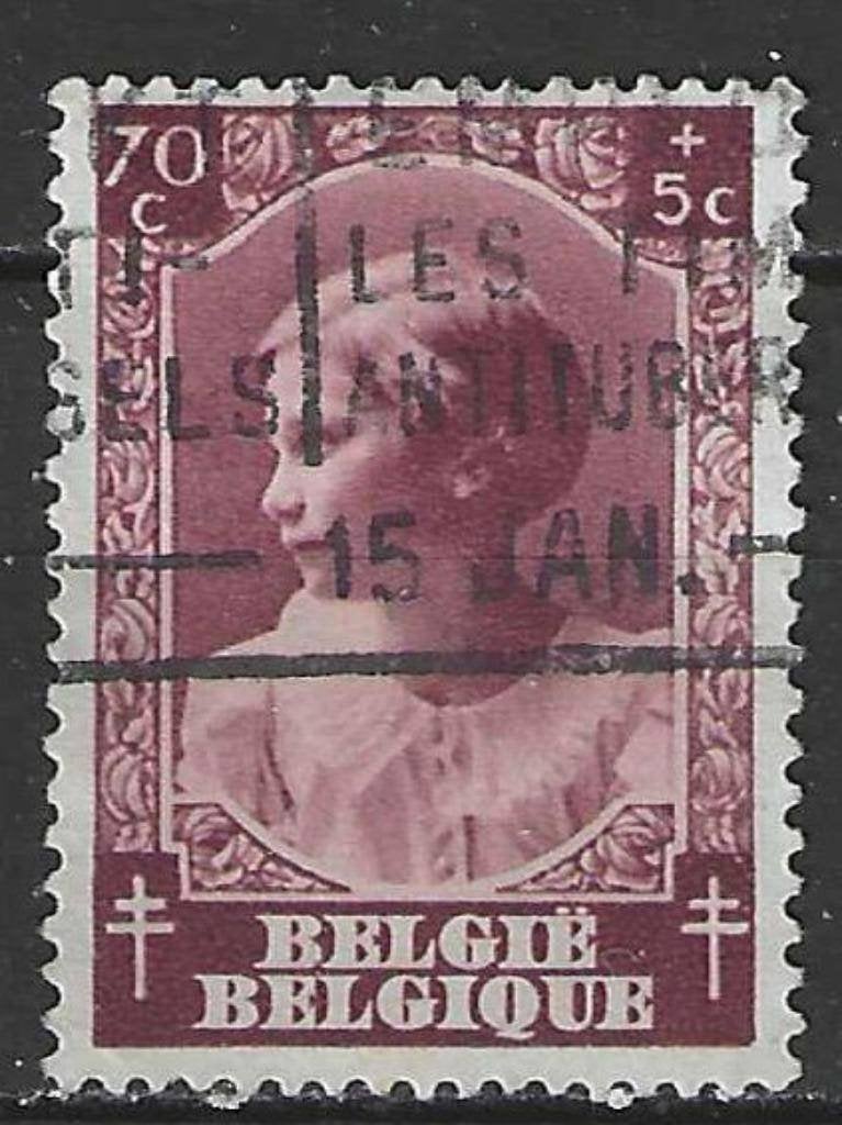 Belgique 1937 - Yvert/OBP 462 - Josephine-Charlotte (ST), Envoi, Affranchi, Oblitéré, Maison royale