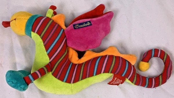 Dragon en peluche Moulin Roty Dragobert Dragon en peluche à, Fait main, Overige karakters, Autres marques, Comme neuf