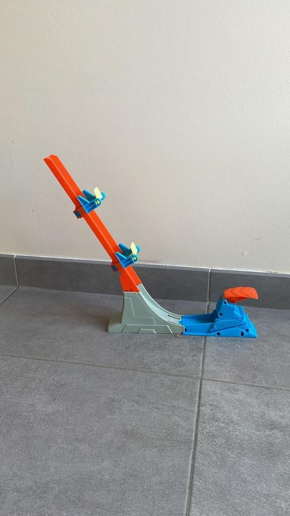 Hot Wheels Action Vertical Power Launch baan, Ophalen, Racebaan, Zelf te bouwen, Zo goed als nieuw