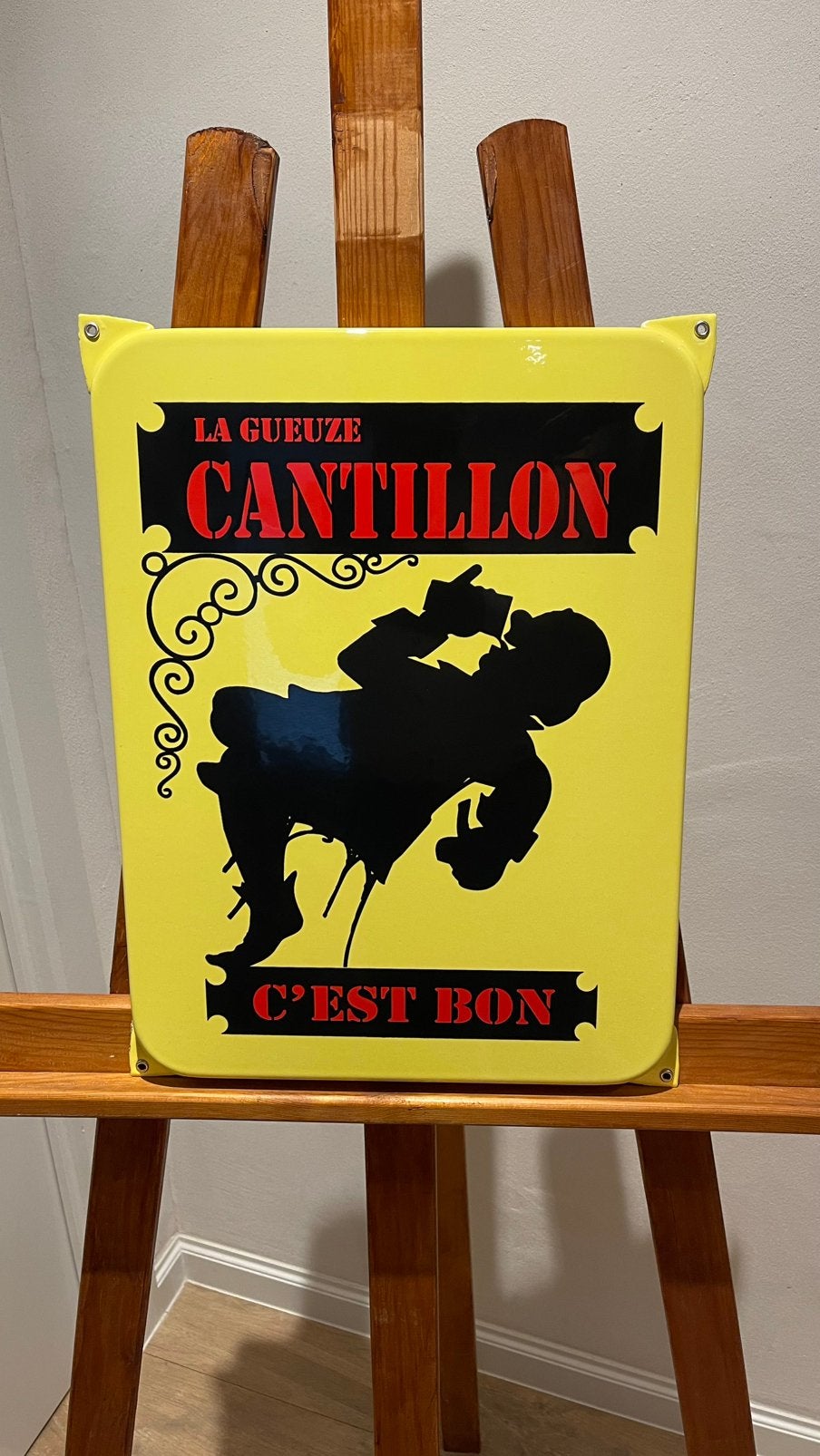 Enseigne en émail Chantillon neuve., Enlèvement ou Envoi, Neuf, Panneau publicitaire
