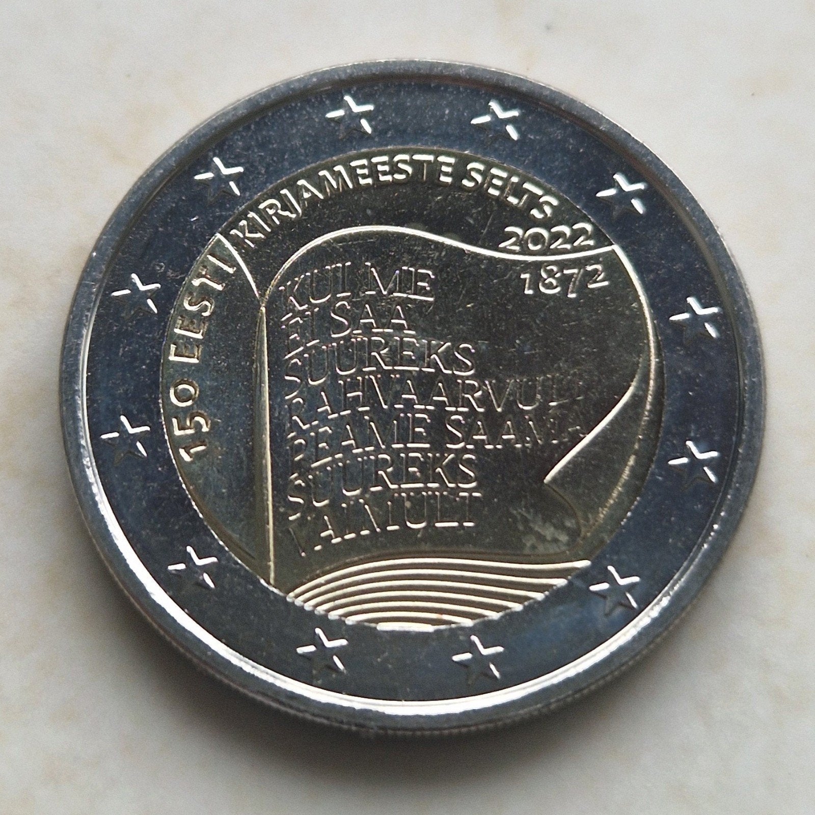 2022 Estonia , 2 Euro Commemorative Coin, Postzegels en Munten, Ophalen of Verzenden