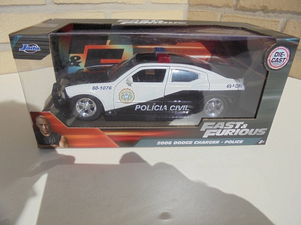 Fast and Furious 2006 DODGE CHARGER - POLICE 1:24, Ophalen of Verzenden, Nieuw, Auto, Jada