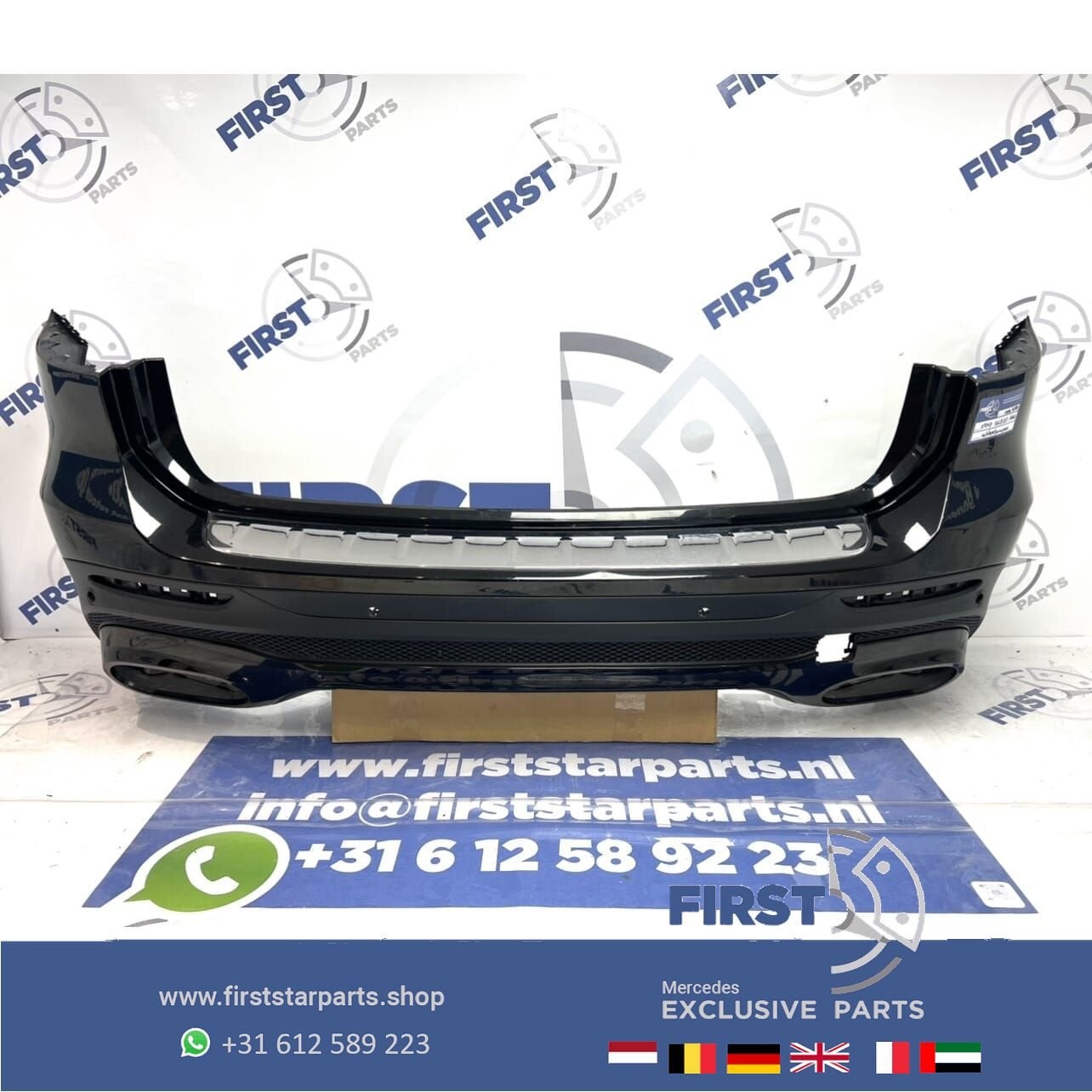 X247 GLB35 AMG ACHTERBUMPER + DIFFUSER ZWART origineel Merce, Gebruikt, -, Ophalen of Verzenden, Achter