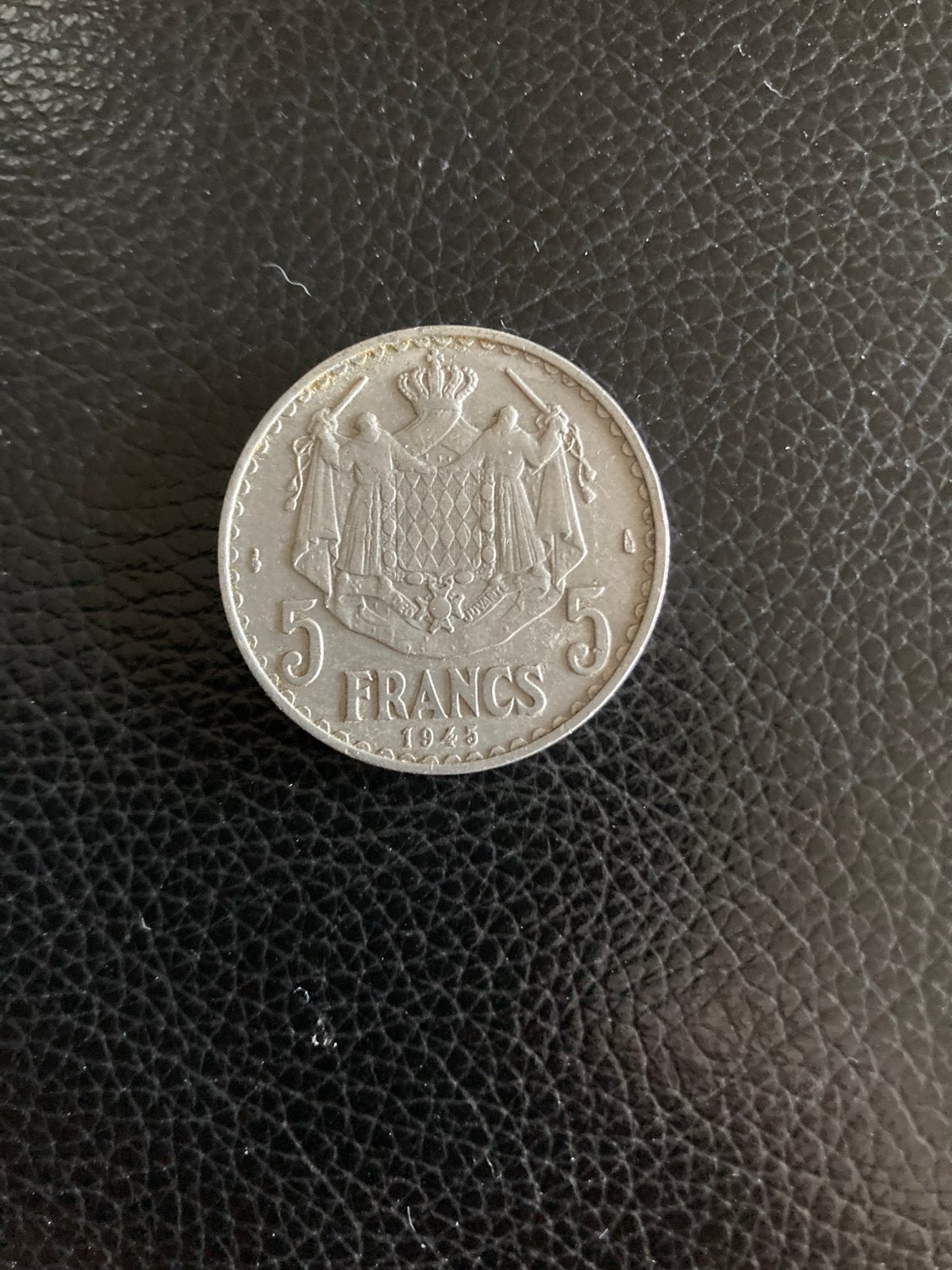Piece 5 francs Monaco 1945, Enlèvement ou Envoi, Monnaie
