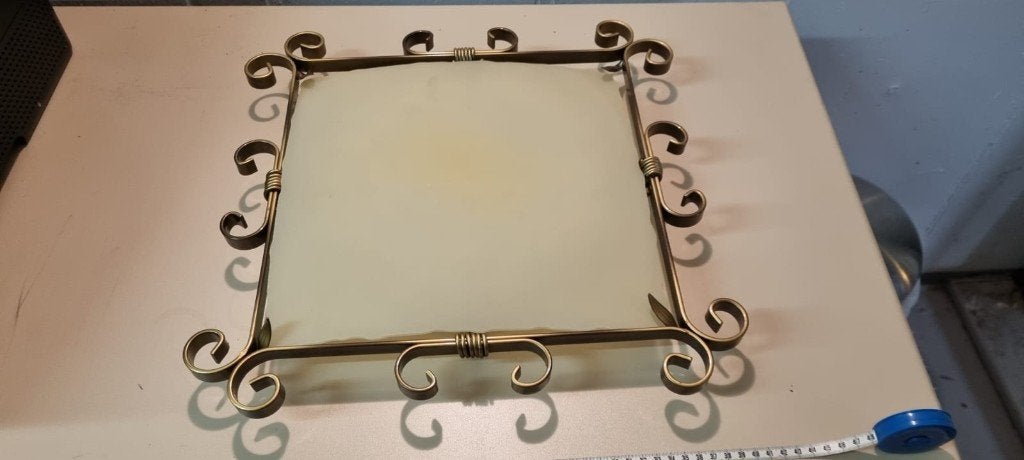 Plafonnier "vintage", Maison & Meubles, Enlèvement, Utilisé, Métal, Vintage